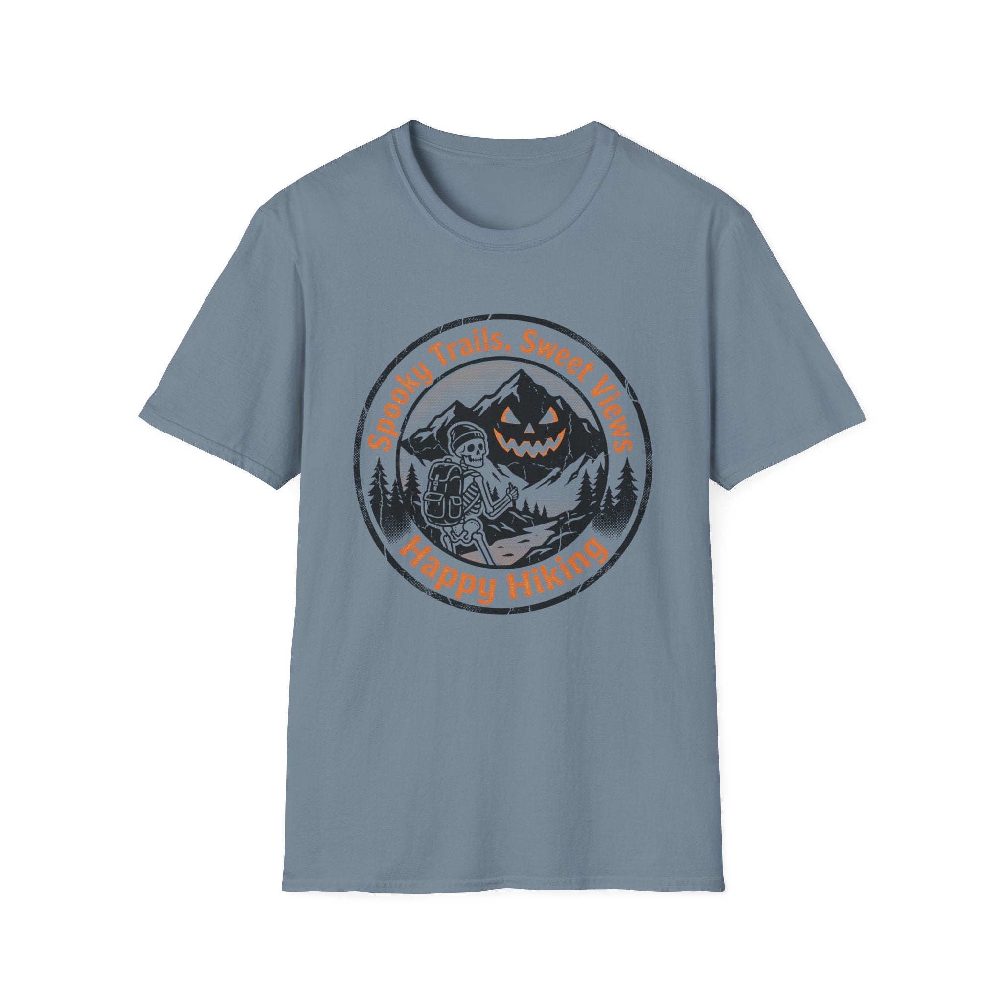 Spooky Trails, Sweet Views Happy Hiking T‑Shirt