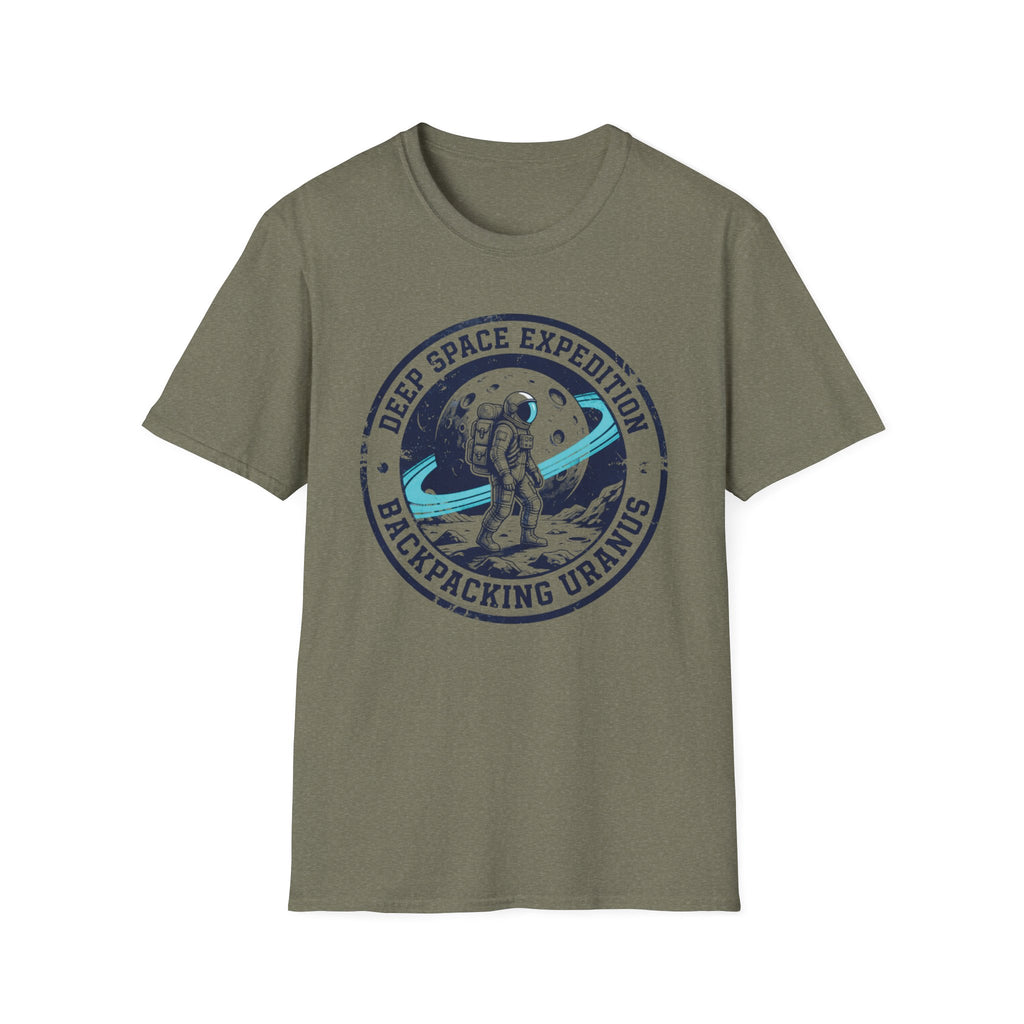Deep Space Expedition Backpacking Uranus T‑Shirt
