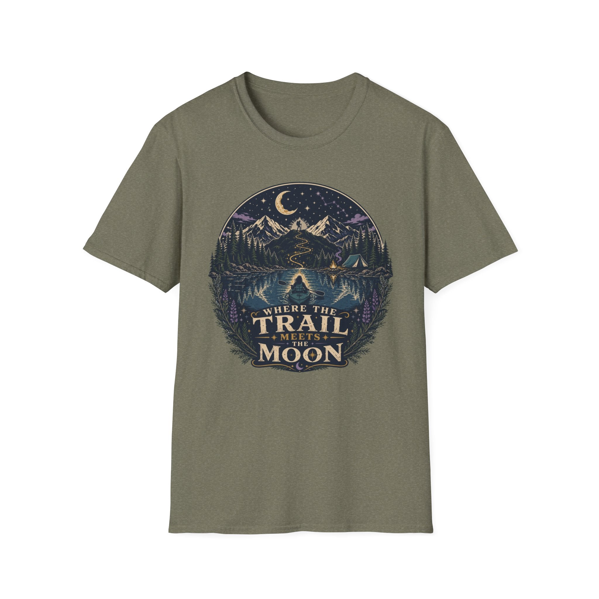 Where the Trail Meets the Moon T‑Shirt