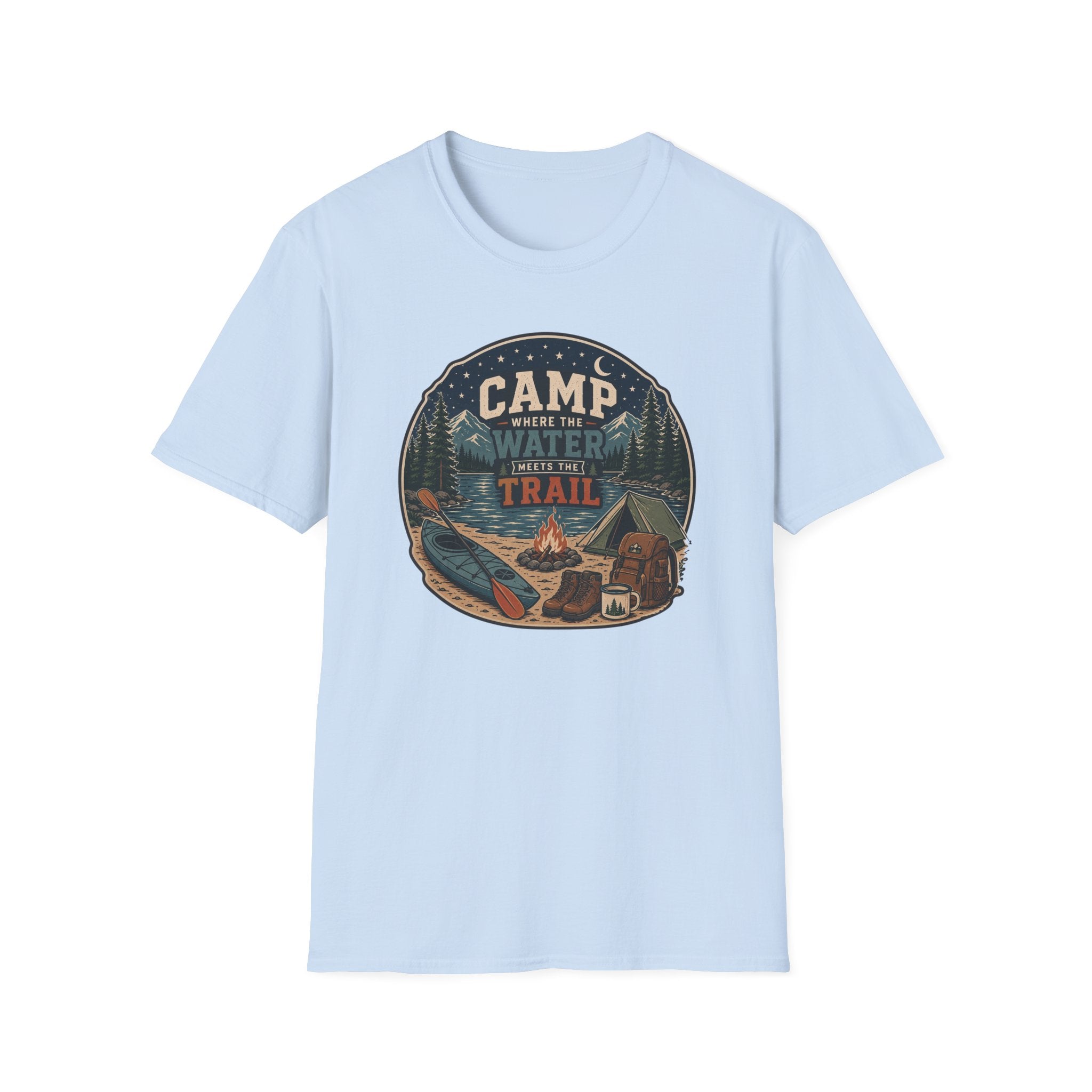 Camp Where the Water Meets the Trail T‑Shirt