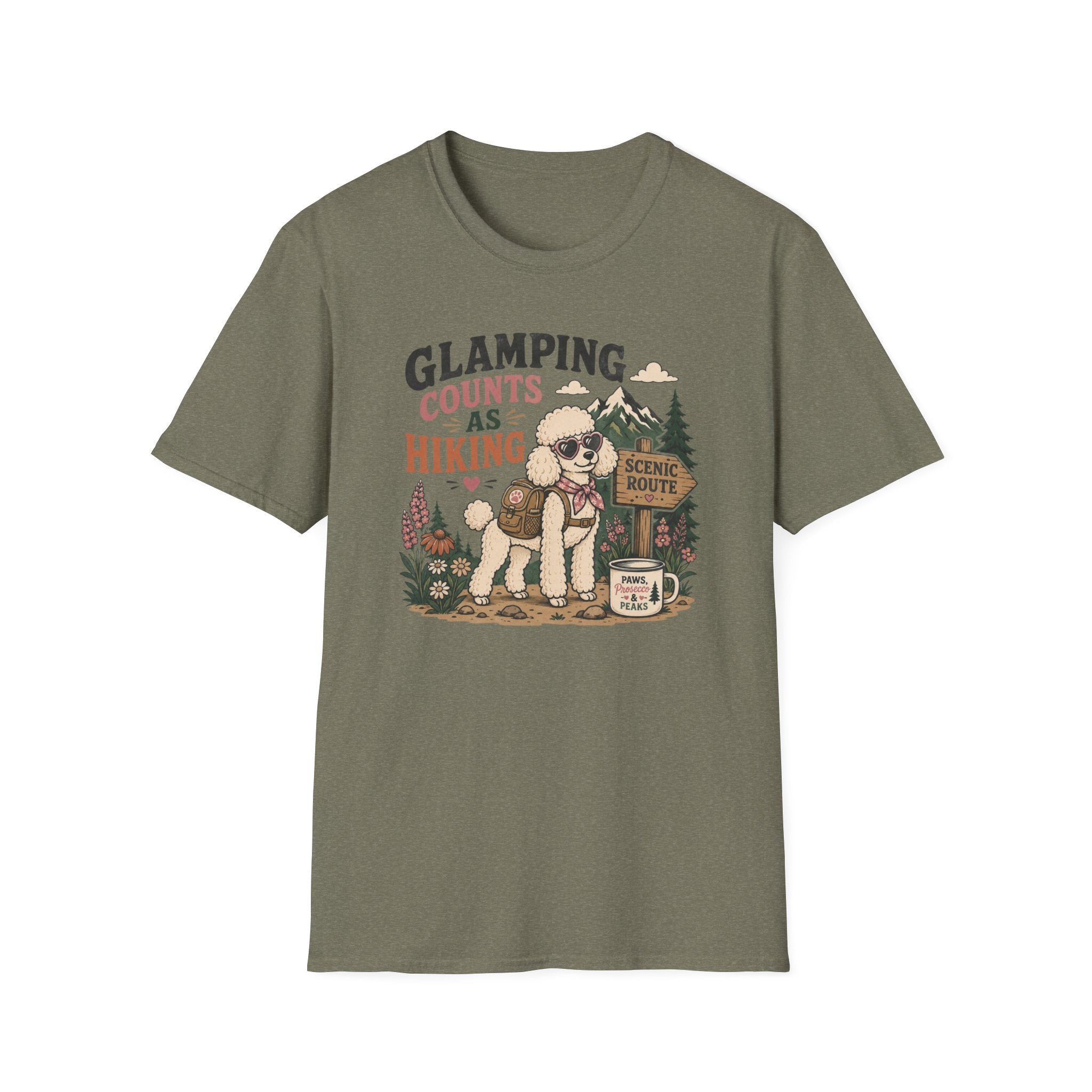 Glamping Counts as Hiking T‑Shirt