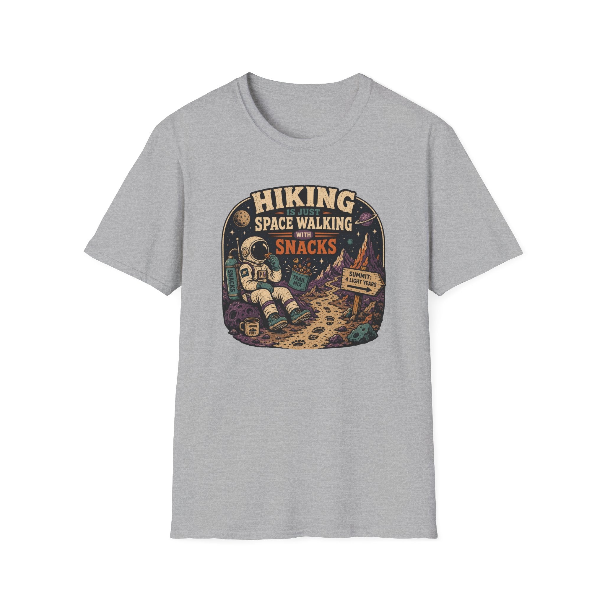 Hiking is Just Space Walking T‑Shirt