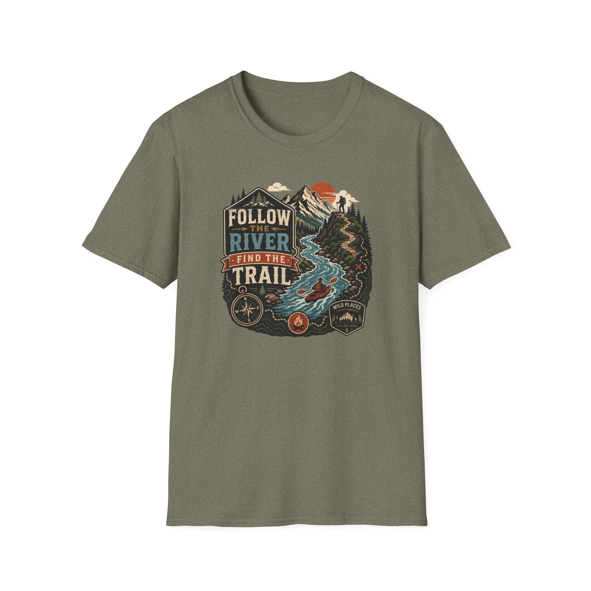 Follow the River Find the Trail T‑Shirt