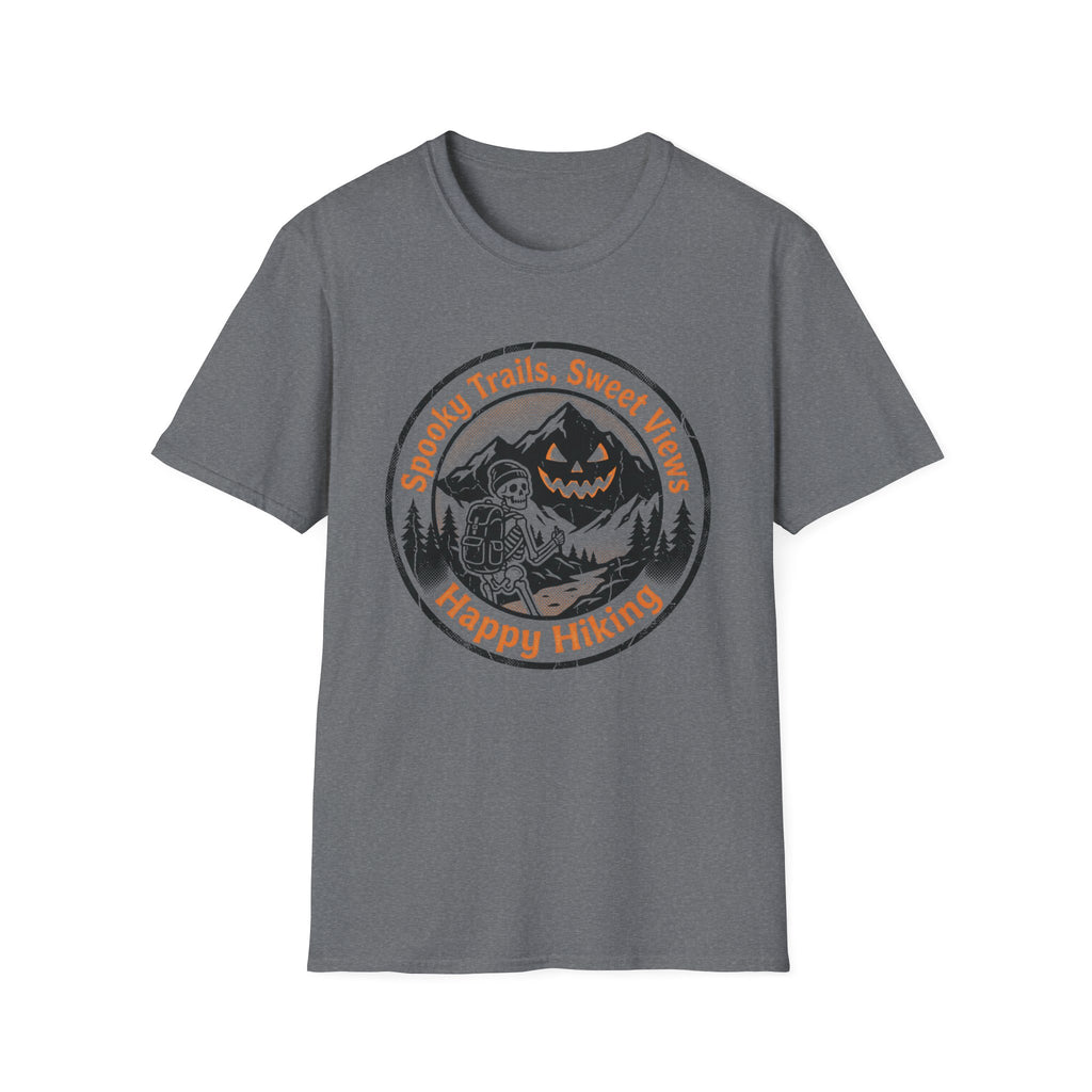 Spooky Trails, Sweet Views Happy Hiking T‑Shirt