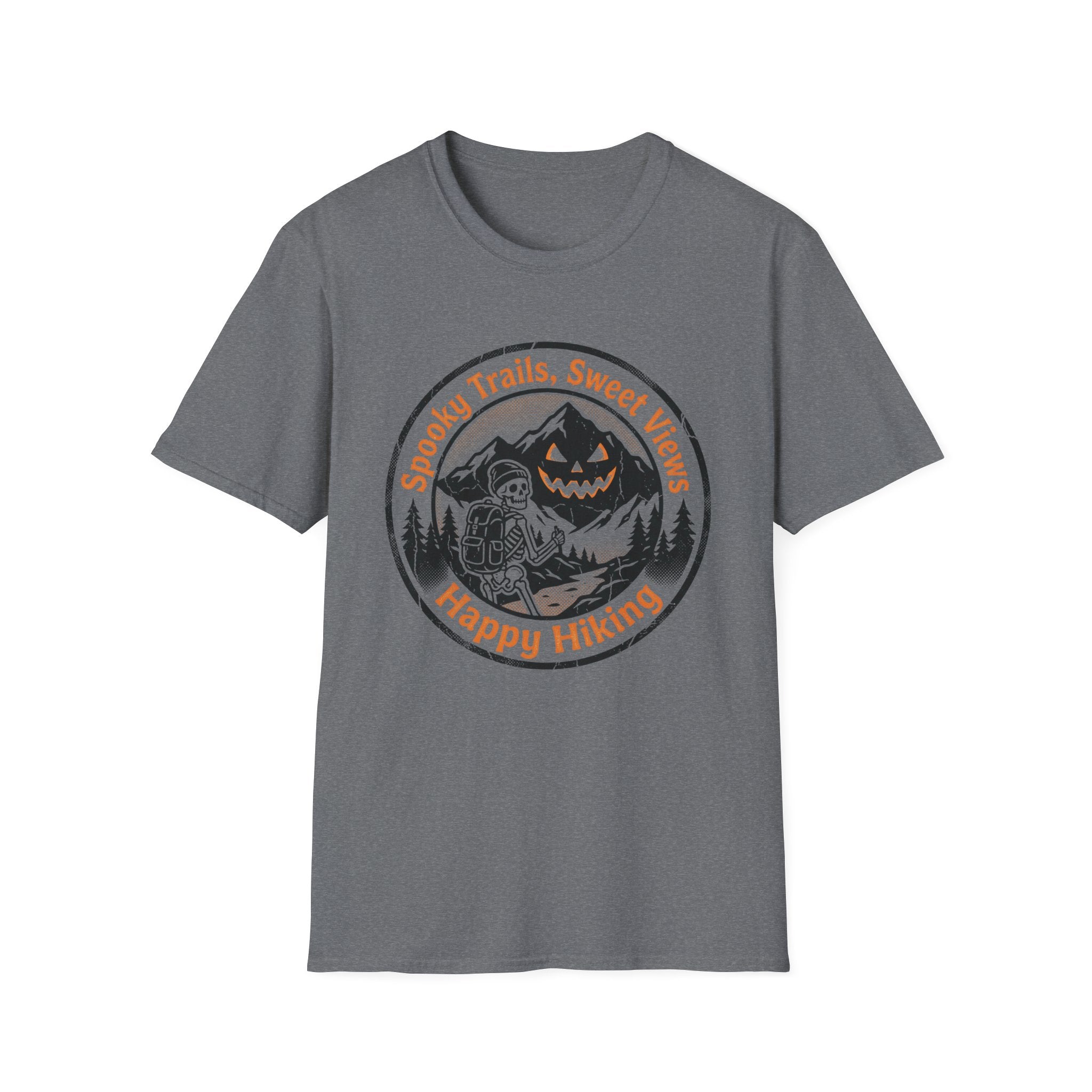 Spooky Trails, Sweet Views Happy Hiking T‑Shirt