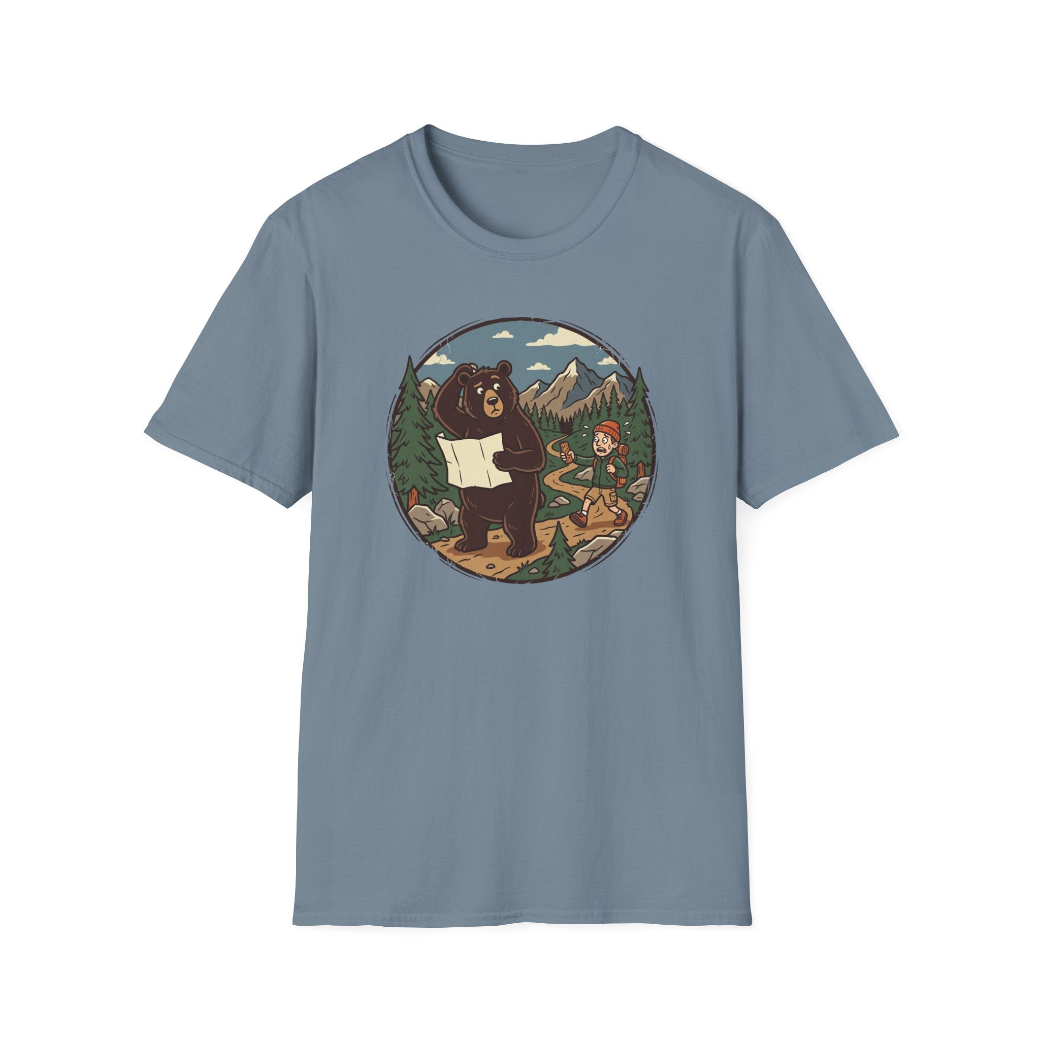 Bear Map Confusion T‑Shirt